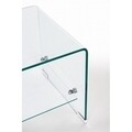 Iride Rectangular Dohányzóasztal, Bizzotto, 100x40x38 cm, üveg