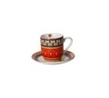 Miami 2 db Csésze kistányérral, Brandani, 100 ml, porcelán