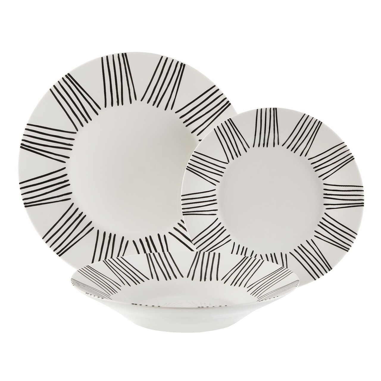 New lines 18 darabos étkészlet, versa, porcelán