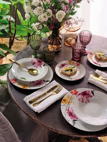 Tognana 18 darabos Étkészlet, Olimpia Camelia, porcelán, színes
