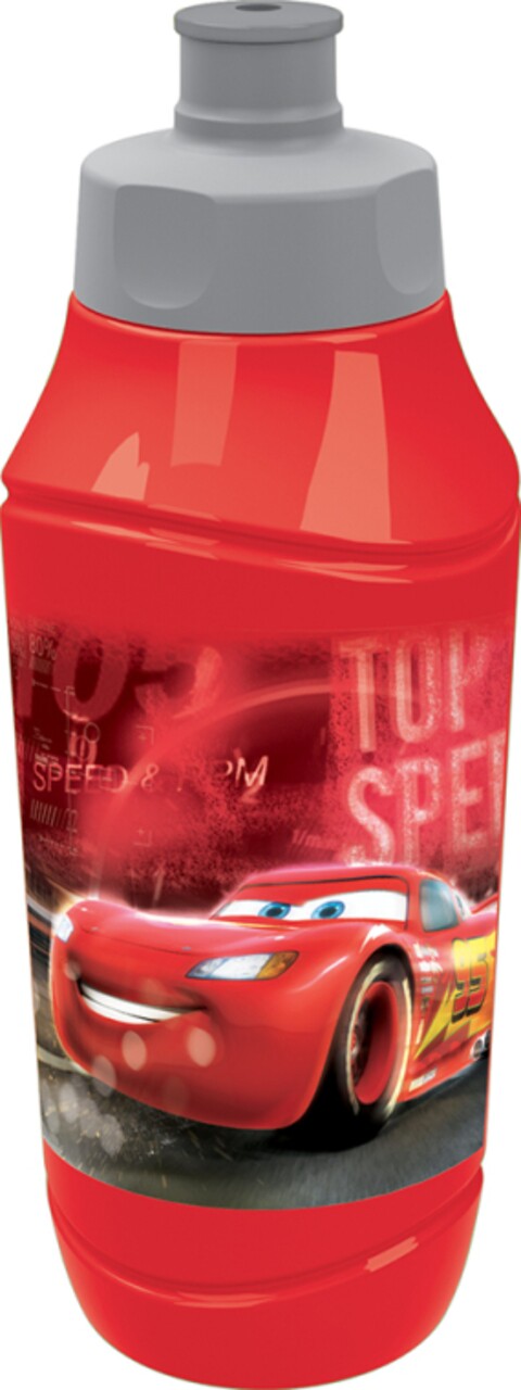 Cars víztartály, Disney, 375 ml, műanyag, piros