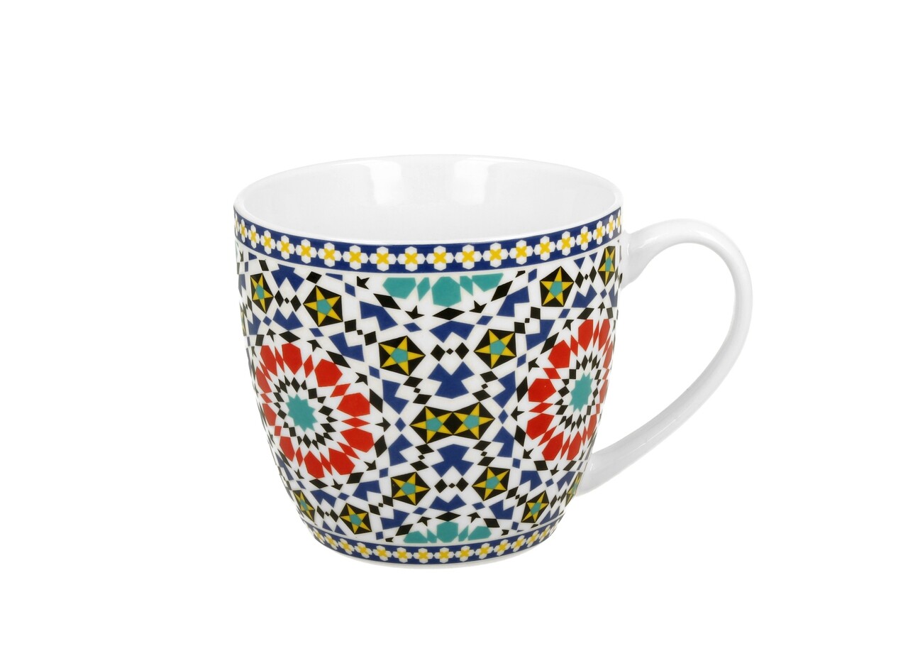 Csésze, DUO, Marokkó, 460 ml, porcelán, többszínű