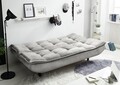 Kihúzható kanapé, 2-es patch Schlamm Grey, 89 x 90 x 188 cm, kattanó-záró funkcióval, forgácslap, műanyag, poliészter
