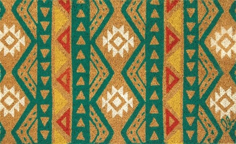 Bejárati szőnyeg, Olivio Tappeti, Fantasy 8, Geometric, 40x 65 cm, kókuszrost, sokszínű