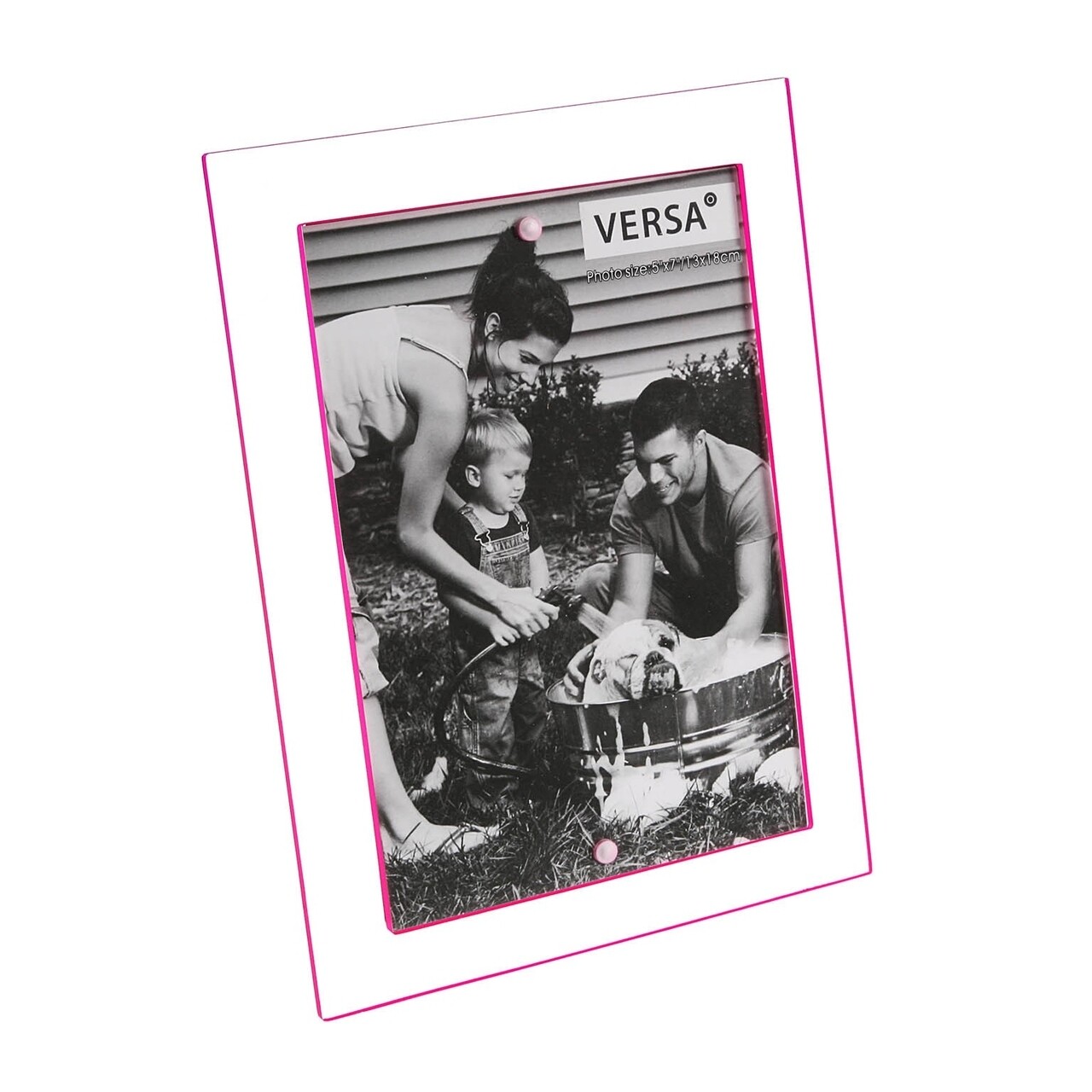 Lexie Fényképtartó, Versa, 13x18 cm, akril, rózsaszín