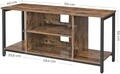 TV Komód, Vasagle, 110 x 40 x 50 cm, PAL/acél, rusztikus barna