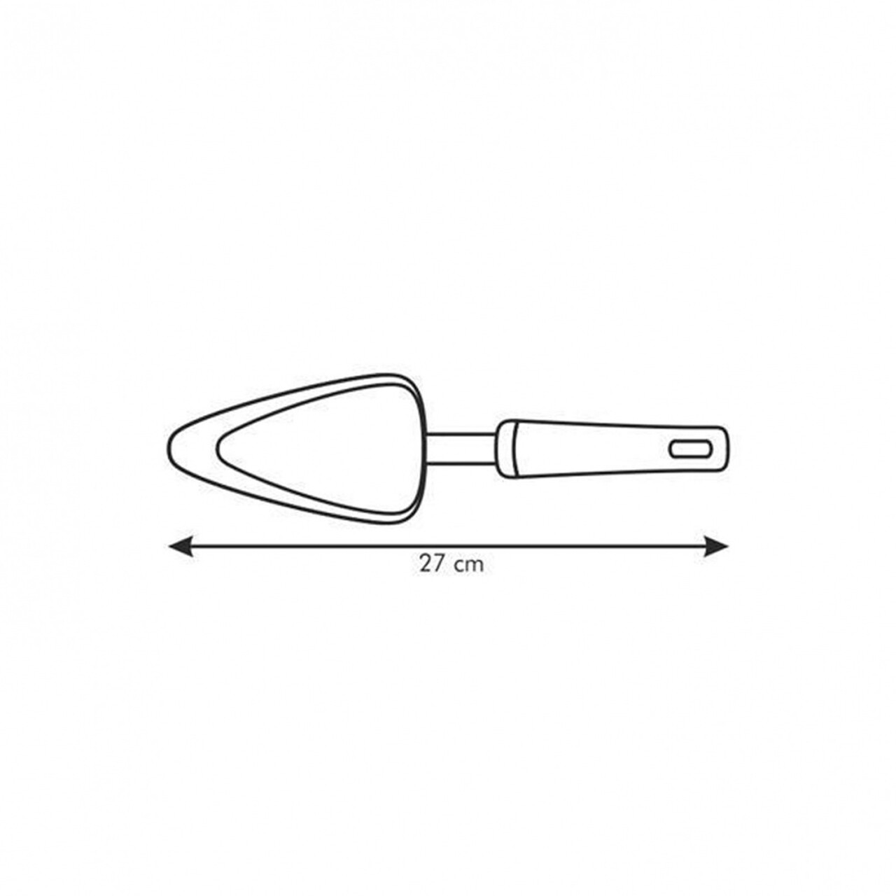 Delicia Spatula, Tescoma, 27 Cm, Műanyag / Nylon / Rozsdamentes Acél, Bézs / Sárga