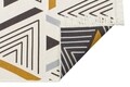 Kilim szőnyeg 2 oldallal, Arya 18 sárga / szürke, Baketo, 100% újrahasznosított pamut, 80x300 cm