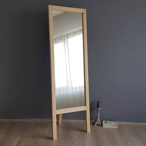Cheval A41 Padlótükör, Neostill, 55 x 3.2 x 170 cm, tömörfa, mogyoró