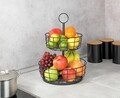 Többszintes tárolókosár, Weko, Multi, 28 x 39 cm, fém, fekete