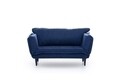 Vino Daybed Kihúzható kanapé, Futon, 3 személyes, 200x70 cm, fém, tengerkék
