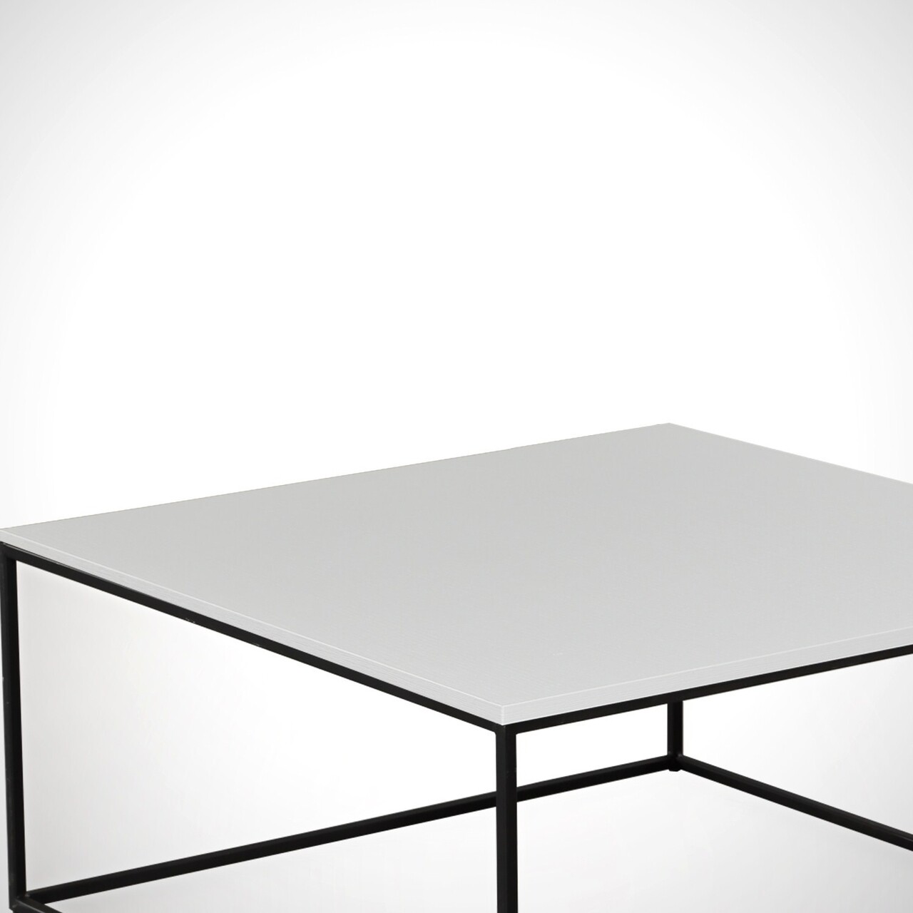 Poly White Dohányzóasztal, Comforty, 75x75x43 Cm, Fehér