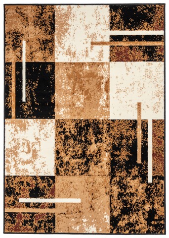 Lapasic Szőnyeg, Decorino, 190x280 cm, polipropilén, barna/bézs