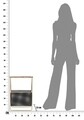 Fashion Folyóirattartó, Mauro Ferretti, 37x23x54.5 cm, vas