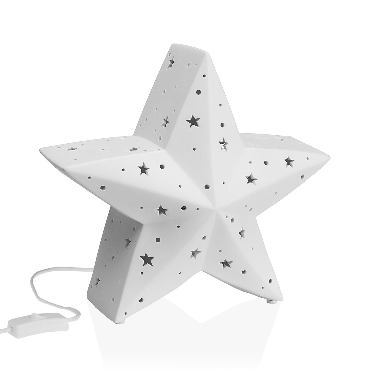 Star éjjeli lámpa , versa, 1 x e14, 27.2x25.3 cm, porcelán