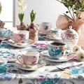 Paradise Pink 2 db Csésze Kistányérral, Brandani, 210 ml, porcelán