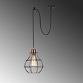 Tellini MR - 1002 Csillár, Opviq, 65 x 25 x 110 cm, 1 x E27, 100W, fekete