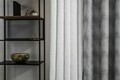 Mendola belső függöny, acél, 400x260 cm, poliészter, ezüst