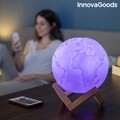 RGB LED Lámpa, újratölthető Planeta Pamant Worldy InnovaGoods
