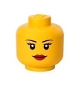 Girl L tárolódoboz, LEGO, 850 ml, polipropilén, sárga
