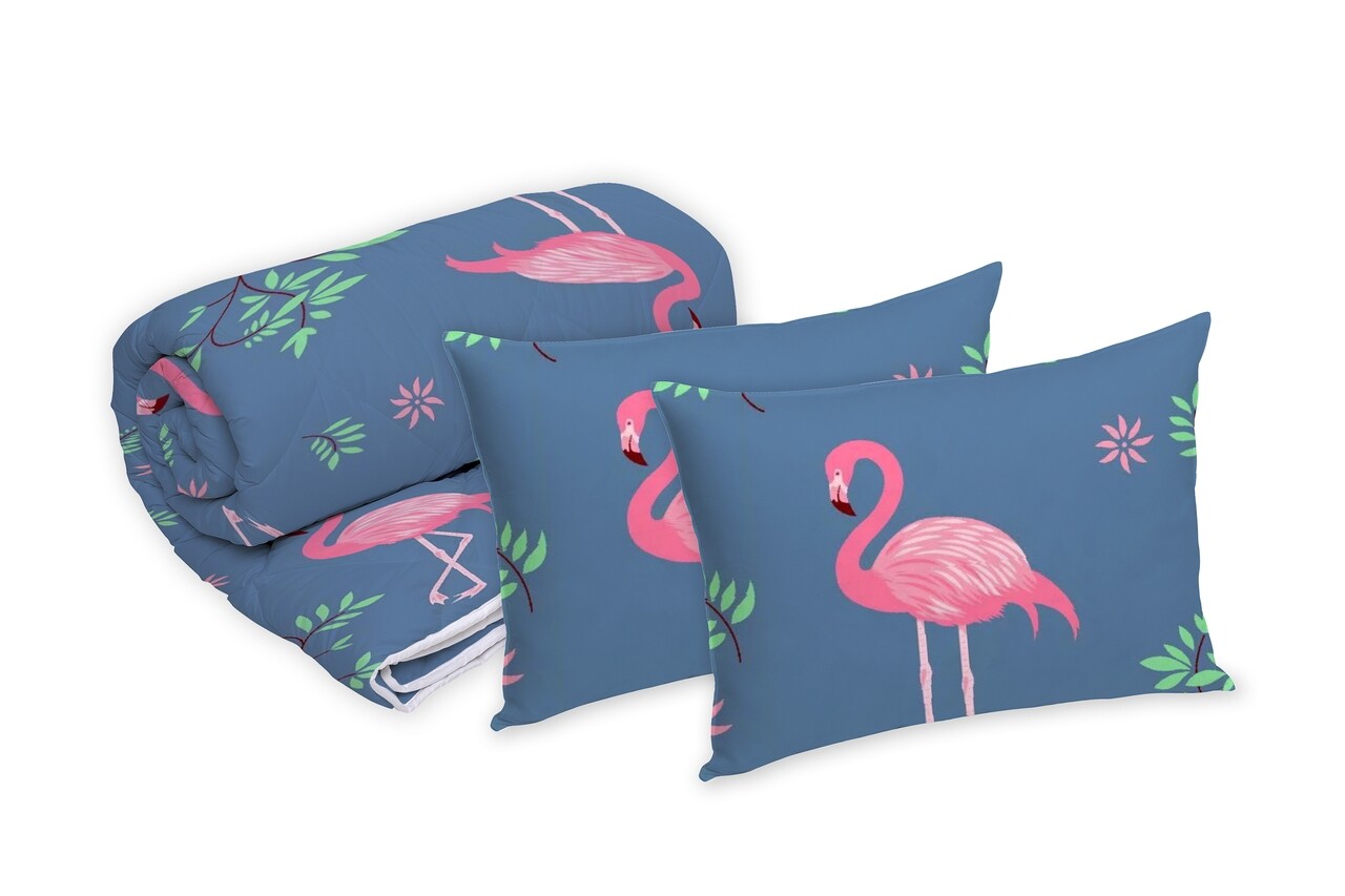 Alcam Flamingo Szett, 2 párna 50x70 cm és Mikroszálas steppelt paplan 220x200 cm