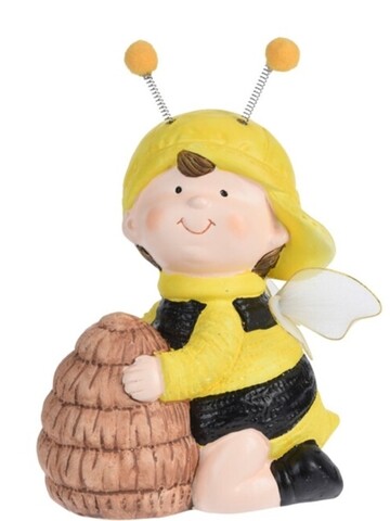 Bee Boy Dísz, 13x8x18 cm, kerámia, színes