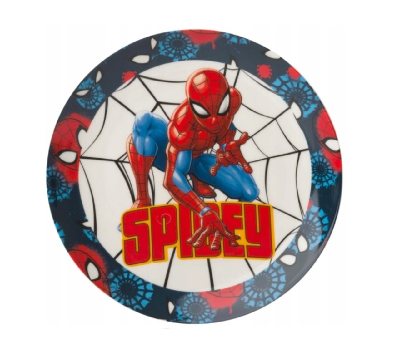 Spiderman Lapostányér, Marvel, 19 cm, porcelán, színes