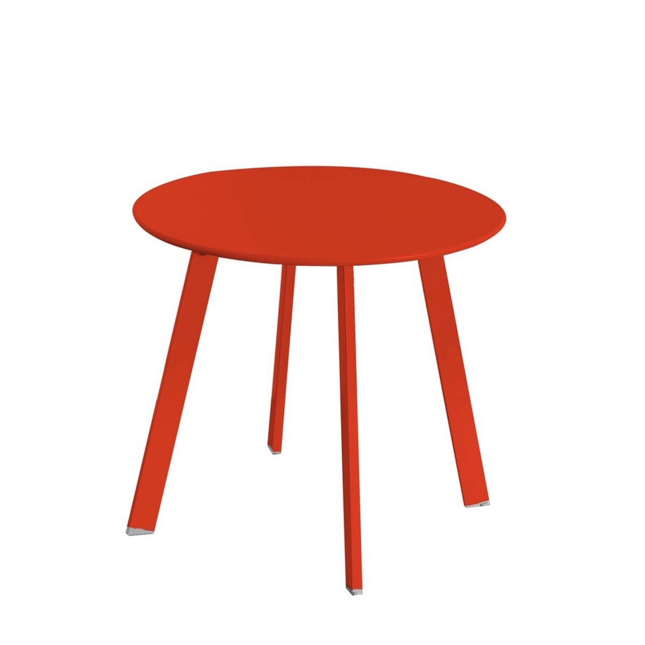 Marzia Kerti dohányzóasztal, Ø 50 x 44 cm, acél, piros