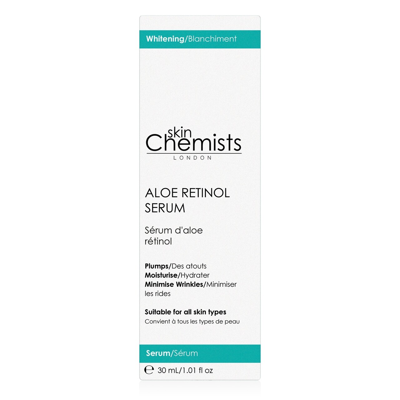 Retinol Arcszérum, SkinChemists, Aloe Retinol Szérum, 30 Ml