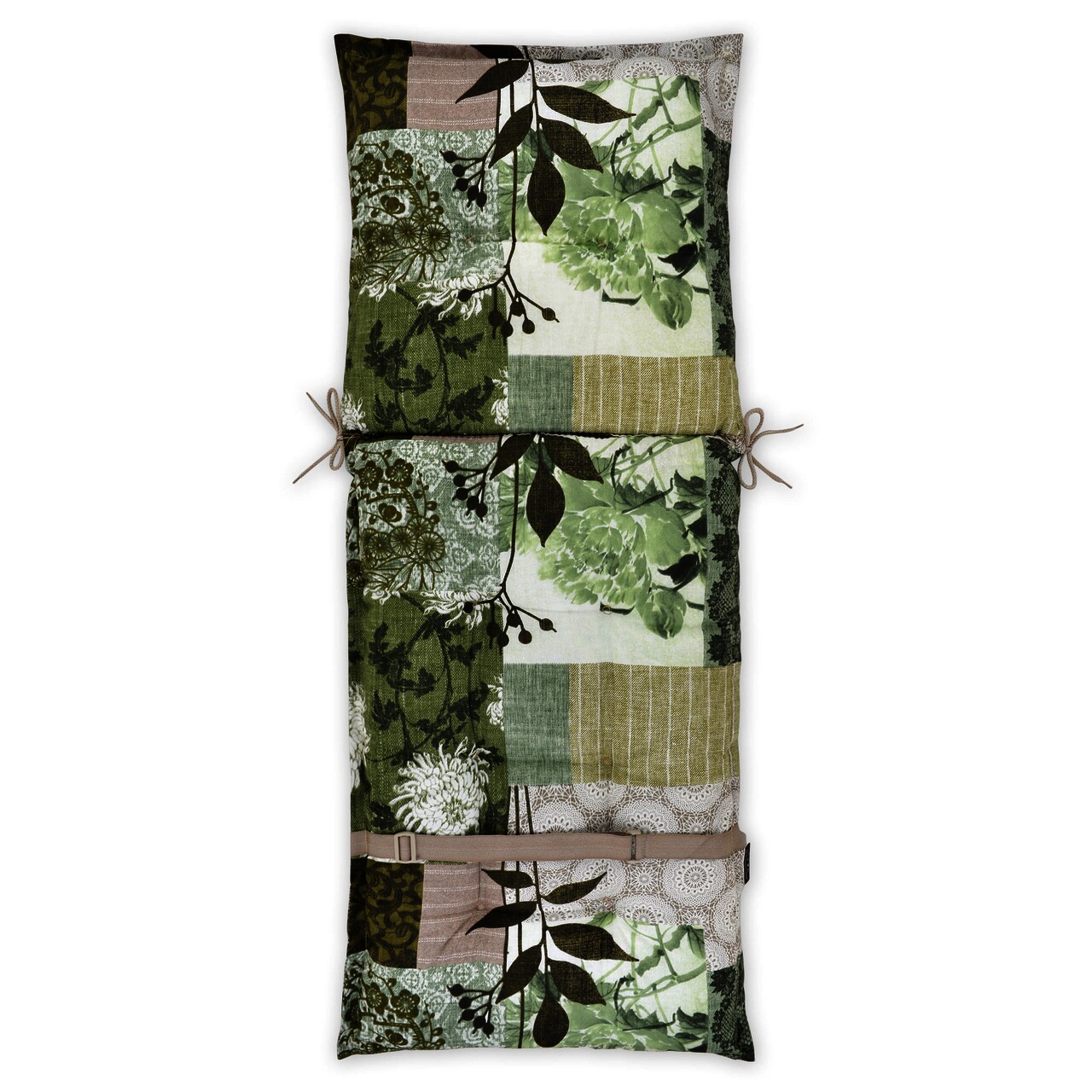 Madison Garden Székpárna magas hátrésszel, L.123 l.50 cm, poliészter, zöld