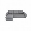 Siena Lux Grey Kihúzható sarokkanapé 243x141x81 cm tárolóládával