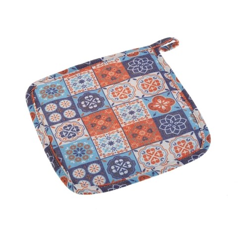 Mandala Orange Forró edény alátét, Versa, 20 x 20 cm, textil anyag