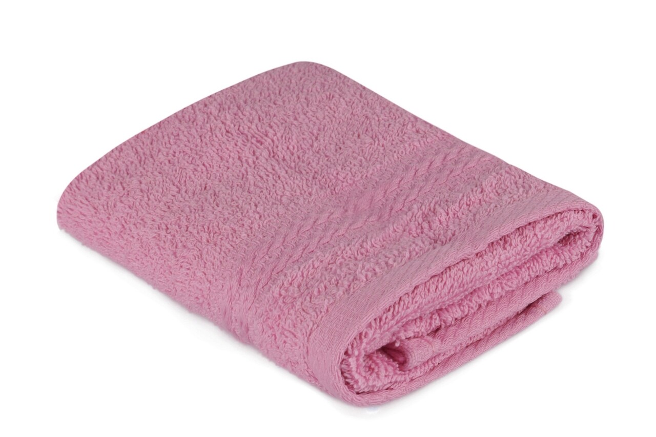Foutastic rózsaszín tiszta pamut kéztörlő, 30 x 50 cm