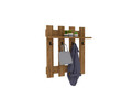 Puqa Design Fali fogas, Carina, 70x70x18 cm, PAL, barna
