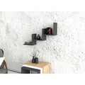 Mist Fali polc, Puqa Design, 90x19,6x60 cm, antracit szürke
