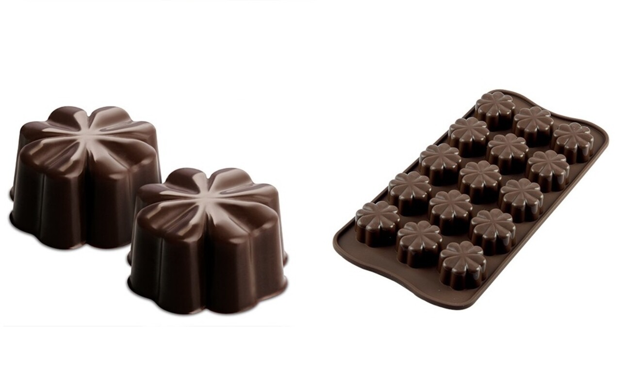 Fleury szilikon sütőforma, Silikomart Easy Choco, 15 formájú, Ø3 cm