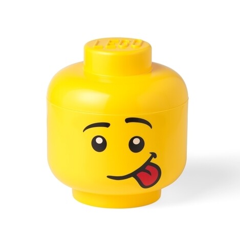 Silly L tároló doboz, LEGO, 850 ml, polipropilén, sárga