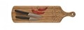 Vágódeszka és 2 kés, Terrazo, bambusz / rozsdamentes acél