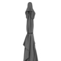 Calpe Téglalap alakú napernyő forgókarral, L.200 l.300 H.259 cm, alumínium, fekete/szürke