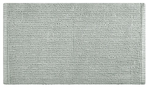 Fürdőszobaszőnyeg, Olivo szőnyegek, kukorica 3, 45 x 75 cm, 80% poliészter, 20% pamut, szürke
