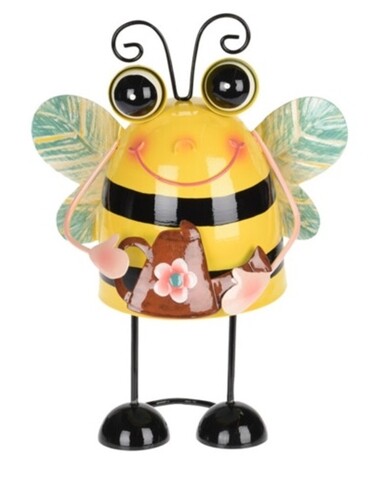 Kerti dekoráció Bee w sprinkler, 20x14x27 cm, fém, tarka