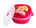 Dupla mikrohullámú pároló, Snips Steamer, 4 L, polipropilén, piros
