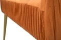 Lady Rust Pad, Mauro Ferretti, 120x45x55 cm, rozsdaszín/aranyszín, bársony