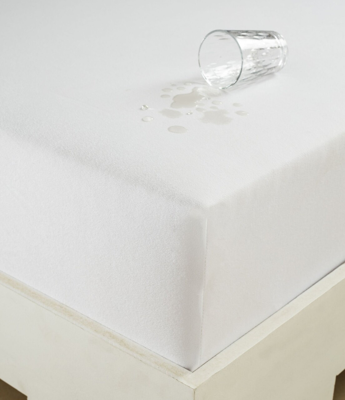 Whitney Vízhatlan steppelt matracvédő, 100x200 cm, 100% pamut, Quilted Alez, fehér