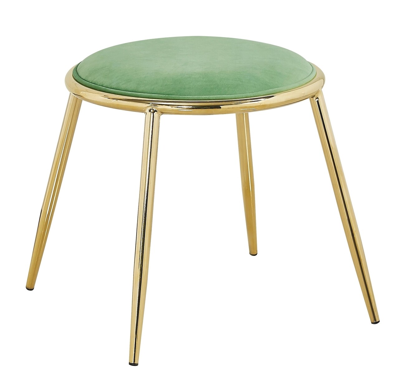 Glam emily szék, mauro ferretti, 45 x 45 cm, vas/poliészter, zöld/aranyszín