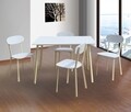 Bedora Osso étkező / konyhagarnitúra, asztal 4 székkel, 110 x 70 x 75 cm, fém / MDF