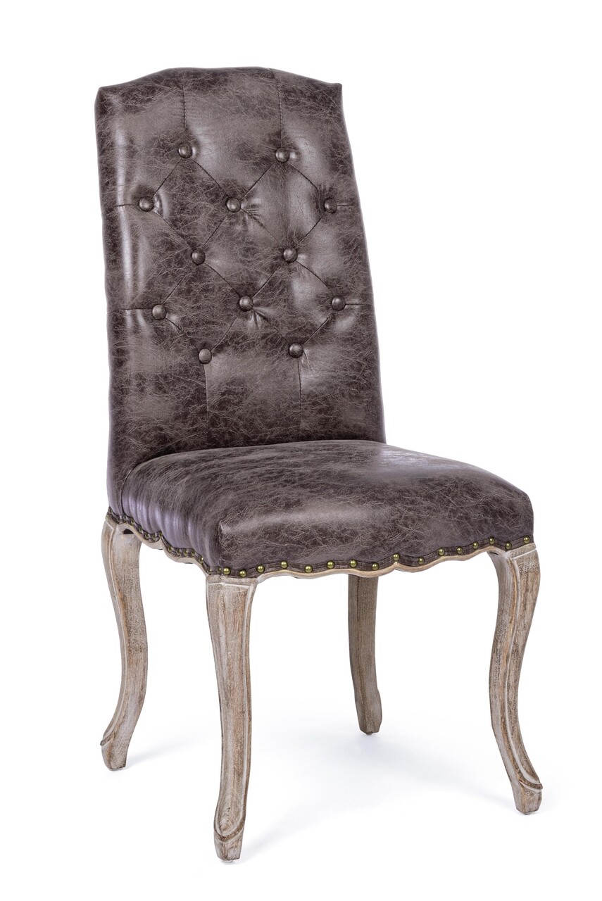 Diva szék, bizzotto, fa/poliészter, 51x53x99 cm, sötétbarna