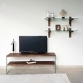 Neostill TV Komód fali polcokkal TV105, 120 x 45 cm/85 x 25 cm, mogyorószín