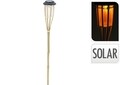 Napelemes lámpa Torch, 9x65, bambusz