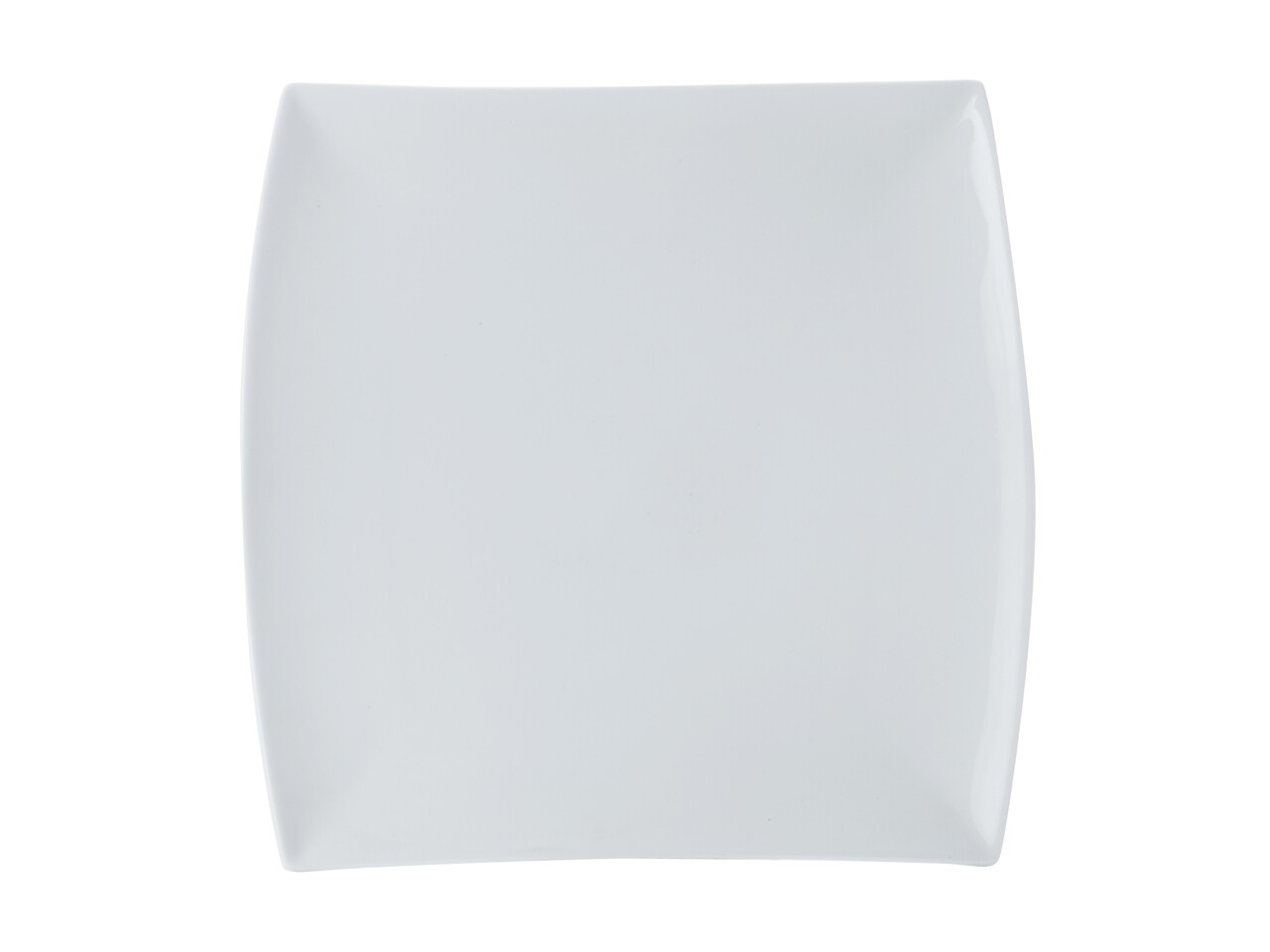 Téglalap alakú tányér, Maxwell & Williams, White Basics Square, 17 x 30 cm, porcelán, fehér